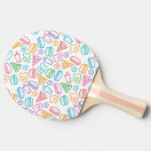 Raquette De Ping Pong Motif d'aliments de préparation rapide (Côté)