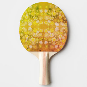 Raquette De Ping Pong Motif d'aquarelle Abstraite rétro