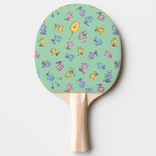 Raquette De Ping Pong Motif d'art de la Pop de sucre Woodstock