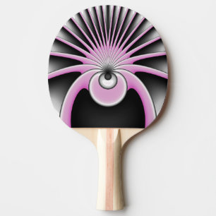 Raquette De Ping Pong Motif d'art fractal Abstrait moderne