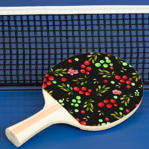 Raquette De Ping Pong Motif de Baies