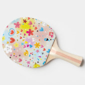 Raquette De Ping Pong motif de bande dessinée d'amusement (Côté)