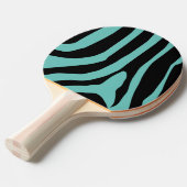 Raquette De Ping Pong Motif de bandes d'impression Zebra (Devant Angle)