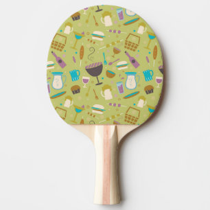 Raquette De Ping Pong Motif de barbecue