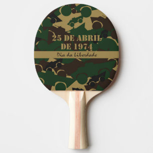 Raquette De Ping Pong Motif de camouflage de véhicule militaire