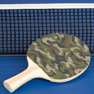 Raquette De Ping Pong Motif de camouflage vert
