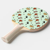Raquette De Ping Pong Motif de chaton (Devant Angle)