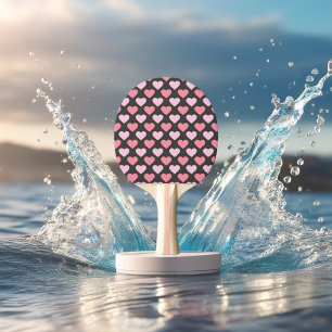 Raquette De Ping Pong Motif de coeur d'amour moderne