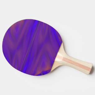 Raquette De Ping Pong Motif De Conception Abstraite Bleu Orange Et Viole