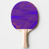 Raquette De Ping Pong Motif De Conception Abstraite Bleu Orange Et Viole (Devant)
