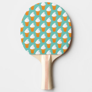 Raquette De Ping Pong Motif de cône de glace vanille