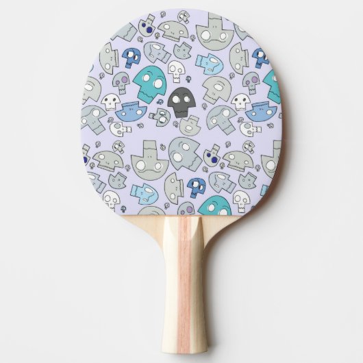 Raquette De Ping Pong Motif de crâne (Devant)