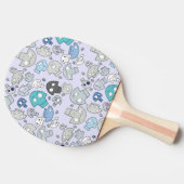 Raquette De Ping Pong Motif de crâne (Côté)