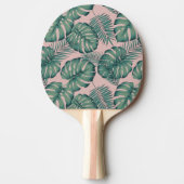 Raquette De Ping Pong Motif de feuille tropicale (Devant)