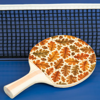 Raquette De Ping Pong Motif de feuilles de chêne d'automne | Esthétique