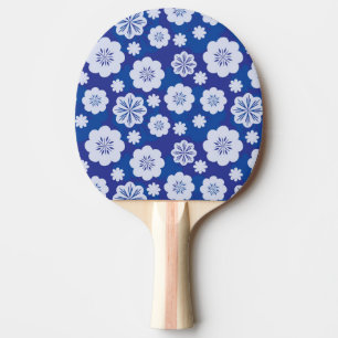 Raquette De Ping Pong motif de fleur