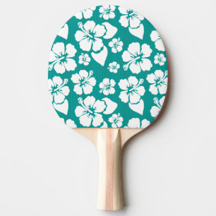 Raquette De Ping Pong Motif de fleur hawaïen de ketmie