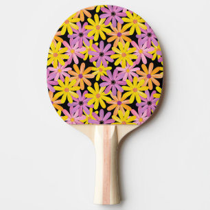 Raquette De Ping Pong Motif de fleurs de Gerbera, arrière - plan