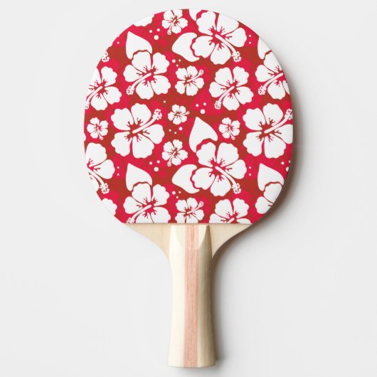 Raquette De Ping Pong Motif de fleurs de ketmie (Devant)