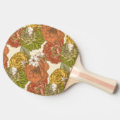 Raquette De Ping Pong Motif de fleurs du jardin (Côté)