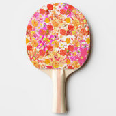 Raquette De Ping Pong Motif de fleurs mignonnes pour filles (Dos)