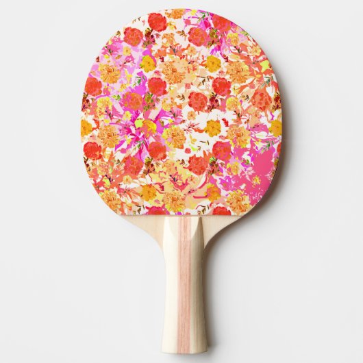 Raquette De Ping Pong Motif de fleurs mignonnes pour filles (Devant)