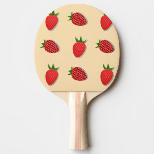 Raquette De Ping Pong Motif de fraises pour les fruits à l'été bonnes vi