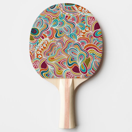 Raquette De Ping Pong Motif de gribouillage (Devant)