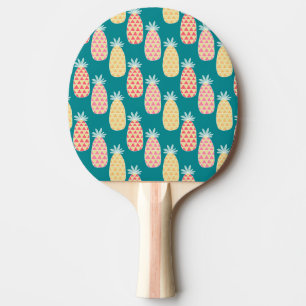 Raquette De Ping Pong Motif de griffonnage d'ananas