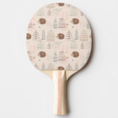 Raquette De Ping Pong Motif de hérisson de bois mignon (Devant)