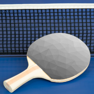 Raquette De Ping Pong Motif de maillage géométrique gris
