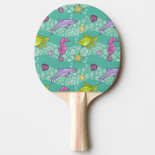 Raquette De Ping Pong Motif de mer d'été