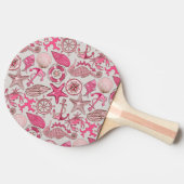 Raquette De Ping Pong Motif de mer rose (Côté)