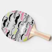 Raquette De Ping Pong Motif de moustache, rétro style (Côté)