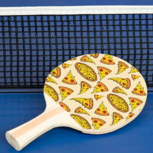 Raquette De Ping Pong Motif de pizza au fromage fondu