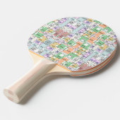 Raquette De Ping Pong Motif de plan architectural personnalisé (Devant Angle)