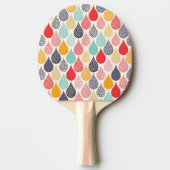 Raquette De Ping Pong Motif de point d'art pop Raindrop (Devant)