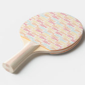 Raquette De Ping Pong Motif de poisson de capture côtière (Devant Angle)