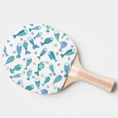 Raquette De Ping Pong Motif De Poisson Et D'Amidon (Côté)