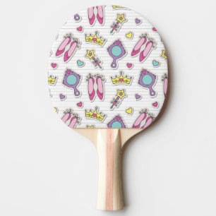 Raquette De Ping Pong motif de princesse de papillon
