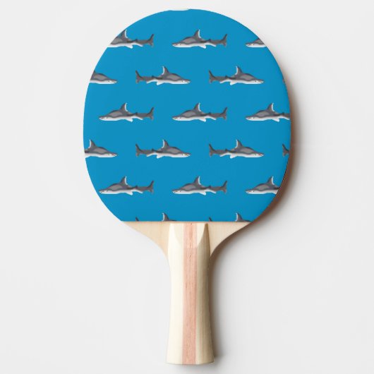 Raquette De Ping Pong Motif de requins (Devant)