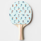 Raquette De Ping Pong Motif de sports d'hiver (Devant)