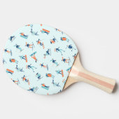 Raquette De Ping Pong Motif de sports d'hiver (Côté)