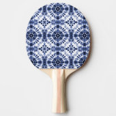 Raquette De Ping Pong Motif de teinture bleu foncé (Devant)