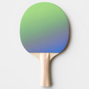 Raquette De Ping Pong Motif de texture abstraite arc-en-ciel vert bleu t