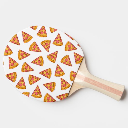 Raquette De Ping Pong Motif de tranche Pizza Fun (Côté)