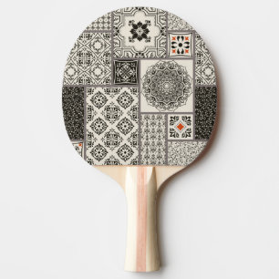 Raquette De Ping Pong Motif de tuile islamique Majolica