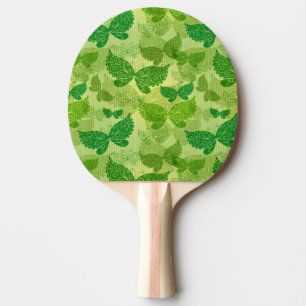 Raquette De Ping Pong Motif de vert de ressort