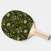 Raquette De Ping Pong Motif de Vert-or de ressort (Côté)