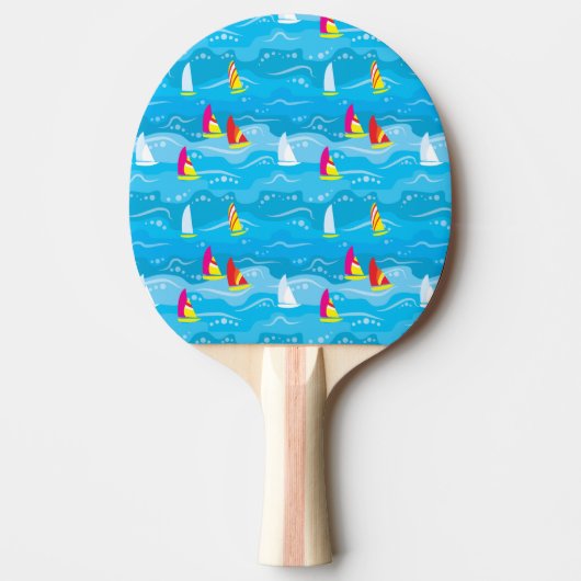 Raquette De Ping Pong Motif de yacht Neon (Devant)